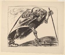 Wandering Death, 1923. Creator: Ernst Barlach