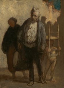 Wandering Saltimbanques, 1847/1850. Creator: Honore Daumier