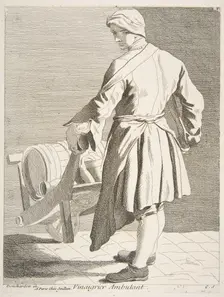Wandering Vinegar Seller, 1738. Creator: Caylus, Anne-Claude-Philippe de