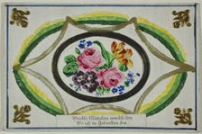 Wandle Blättchen mandle hin, Wo ich in Gedanken bin (valentine), n.d. Creator: Unknown