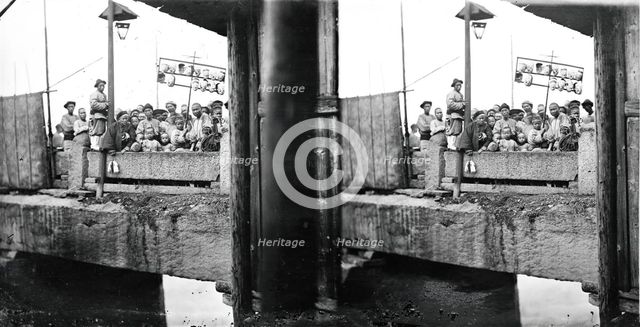 Wanshou Bridge, Fuzhou (Foochow), Fukien province, China, 1870/1871. Creator: John Thomson.