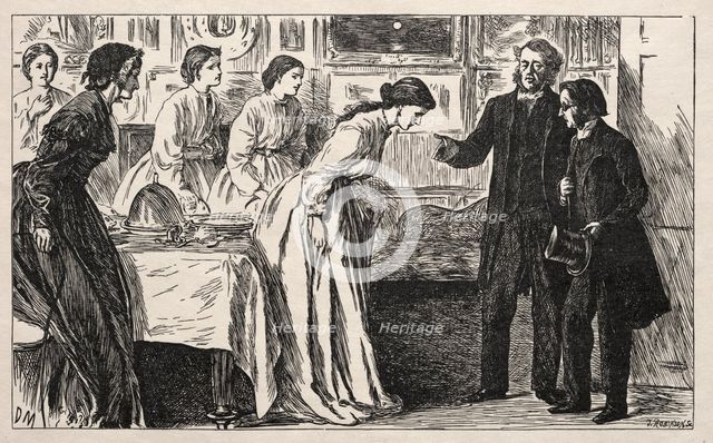 Wanted a Curate. Rather an Ordeal for the Reverend M. Green, 1865. Creator: George Louis Palmella Busson Du Maurier (British, 1834-1896).