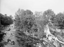 Wappinger's falls above the bridge, Poughkeepsie, N.Y., c1906. Creator: Unknown