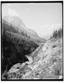 Wapta Canyon above Field, British Columbia, c1902. Creator: Unknown