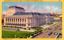 War Memorial Opera House and Veterans Building, Civic Center, San Francisco, California, USA, 1932