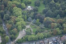 War memorial and bandstand in Clifton Park, Rotherham, 2023. Creator: Robyn Andrews