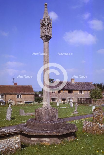 War Memorial in the churchyard at Tintinhull, Somerset, 20th century. Artist: Unknown.
