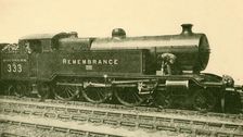 War Memorial Locomotive, "Remembrance," Brighton Section, Southern Railway 1930. Creator: O.J Morris