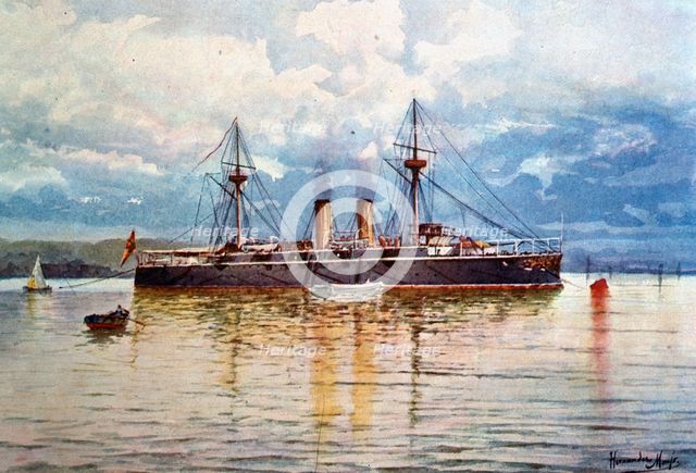 War Navy - Battleship 2nd, class 'Infanta María Teresa', 1897. Creator: Hernandez Monjo, Francisco (1862-1937).