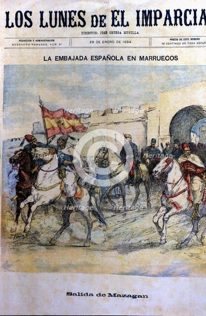 War of Morocco, the Spanish embassy leaving the city of Mazagan to meet the Sultan of Morocco on …