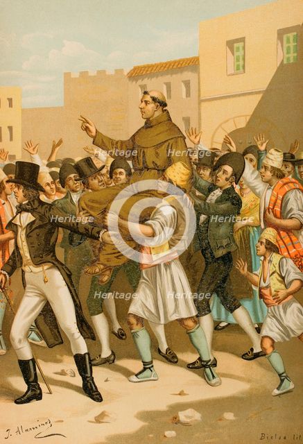 War of Independence, (1808-1814): Revolution of Valencia in 1808 (23 May to 28 October 1808), 1893.  Creator: Juan Alaminos.