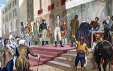 War of Independence. The Board of Cadiz calling the people to create the Constitution. Year 1810