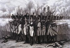 War of Independence, the French infantry at the Battle of Bailen forming to defend from an attack…