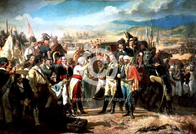 War of Independence, 'The Surrender of Bailen' (July 19, 1808), 1864, Oil by José Casado del Alisal.