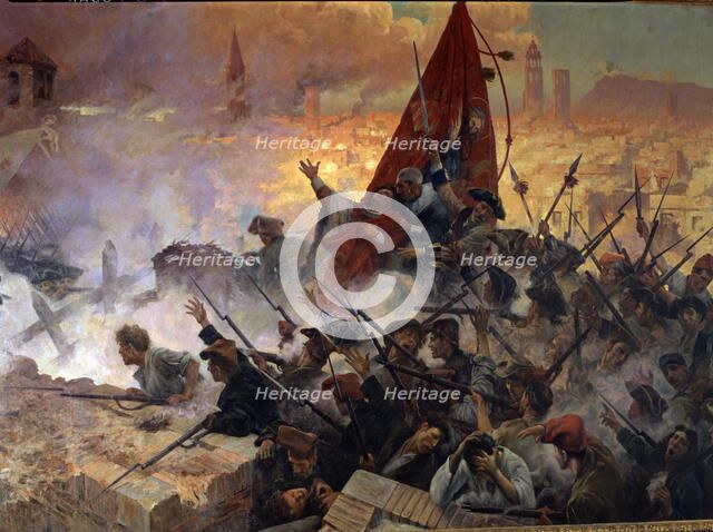 War of the Spanish Succession (1701 - 1715), 'Onze de setembre, 1711', Rafael de Casanovas wounde…