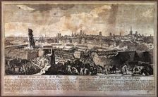 War of the Spanish Succession (1701 - 1715), Entrance of the troops of Philip V in Barcelona in …