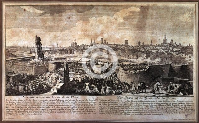 War of the Spanish Succession (1701 - 1715), 'Entrance of the troops of Philip V in Barcelona in …