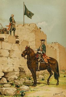 War of the Spanish Succession: Catalonia campaign - Siege of Barcelona, 1714, (1891). Creator: Unknown