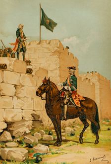 War of the Spanish Succession: Catalonia campaign - Siege of Barcelona, 1714, (1891). Creator: Unknown