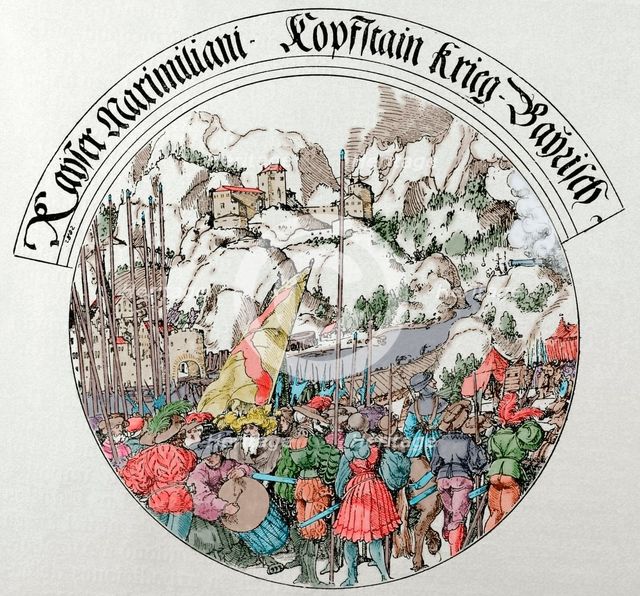 War of the Succession of Landshut, Siege of Kufstein, 1505, (1882).  Creator: Unknown.
