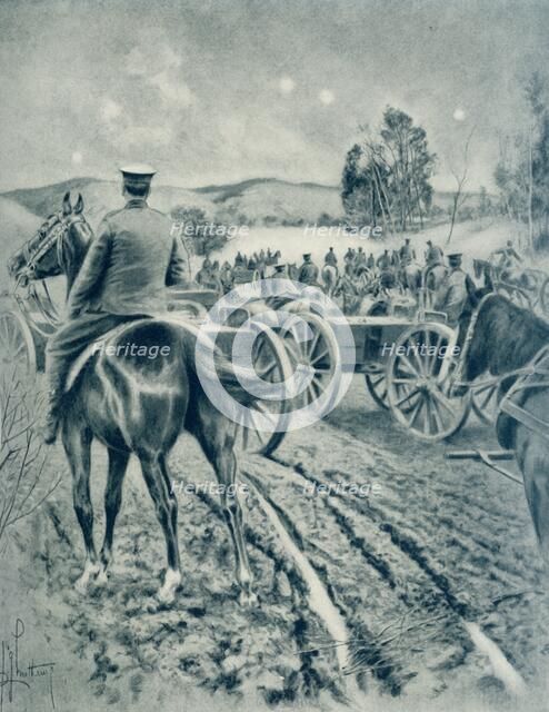 'War Behind the Curtain of the Hills', 1916. Creator: Unknown.