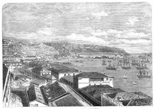 War between Spain and Chili: the port of Valparaiso, Chili, South America, 1865. Creator: Unknown