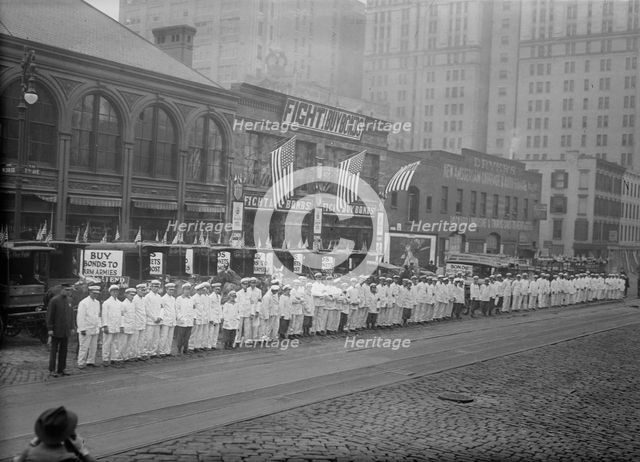 War Bond Parade, 1917 or 1918. Creator: Bain News Service.
