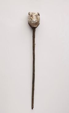 War club with effigy head, 1880-1910. Creator: Unknown