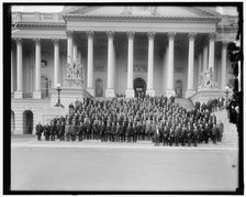 War Congress on Capitol Steps, between 1910 and 1920. Creator: Harris & Ewing
