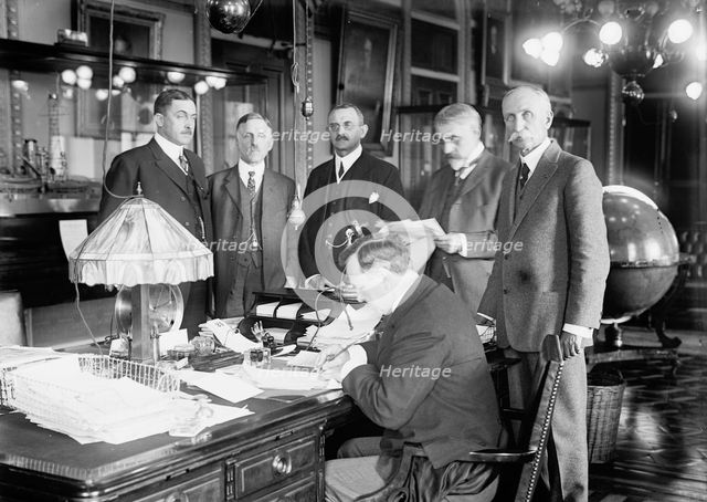 War Council, 1917.  Creator: Harris & Ewing.