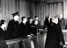 War crimes trial of Wilhelm Harster, Munich, West Germany, 1967