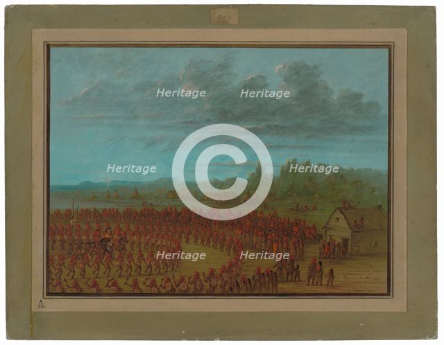 War Dance of the Saukies, 1861/1869. Creator: George Catlin.