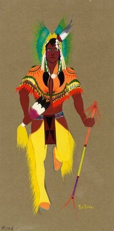 War Dancer, ca. 1915-1937. Creator: Monroe Tsatoke
