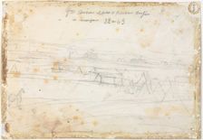 War Encampment Scene (verso), 19th century. Creator: Constantin Guys (French, 1805-1892)