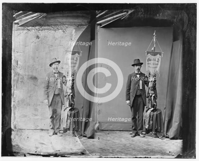 War flag of General George H. Thomas, 1865-1880.  Creator: Unknown.
