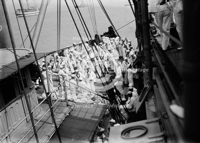 War game - Naval Reserve going ashore, between c1910 and c1915. Creator: Bain News Service.