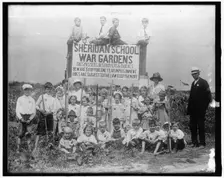 War Garden: Sheridan School, between 1910 and 1920. Creator: Harris & Ewing