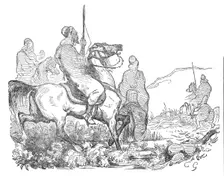 War in Morocco - Arab and Moorish cavalry, 1844. Creator: Unknown
