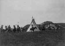 War preparation, c1907. Creator: Edward Sheriff Curtis