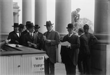 War Savings Stamps - Saulsbury, Willard, Senator from Delaware, 1913-1919; Moon, John..., 1918. Creator: Harris & Ewing