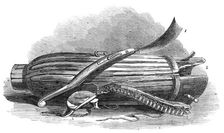 War trophies taken from the army of the King of Dahomey at Abbeokuta, 1864. Creator: Unknown