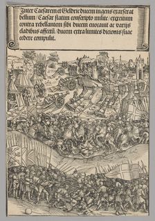 War with Guelders, plate 5 from Historical Scenes from the Life of Emperor..., printed c. 1520. Creator: Wolf Traut
