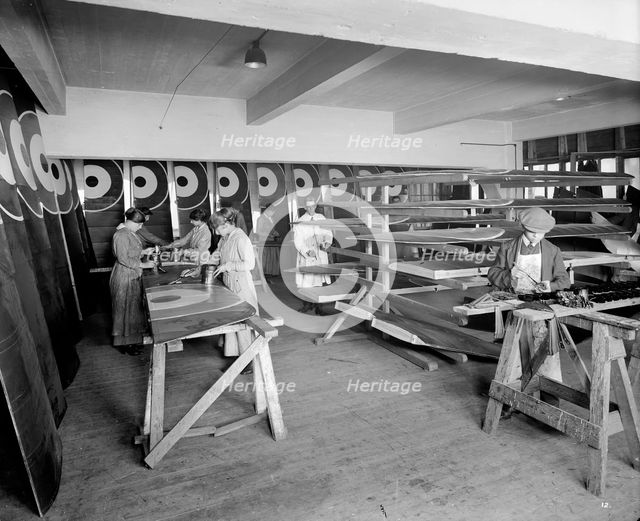 War work at Waring & Gillow, Hammersmith, London, 1916. Artist: Bedford Lemere and Company