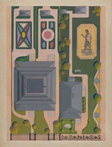 Ward and Green Gardens, c. 1936. Creator: Meyer Goldbaum