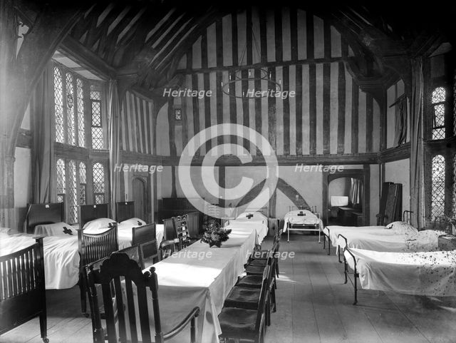 Ward in the Great Hall, Great Dixter, East Sussex, 1915. Artist: Nathaniel Lloyd