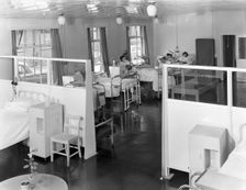 Ward One at the Montague Hospital in Mexborough, South Yorkshire, 1959. Creator: Michael Walters