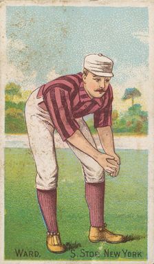 Ward, Shortstop, New York, from the "Gold Coin" Tobacco Issue, 1887. Creator: D Buchner & Co