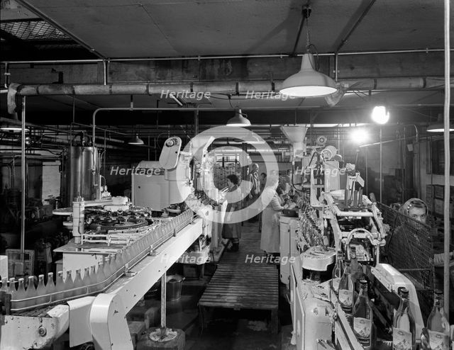 Ward & Sons soft drink bottling plant, Swinton, South Yorkshire, 1960. Creator: Michael Walters.