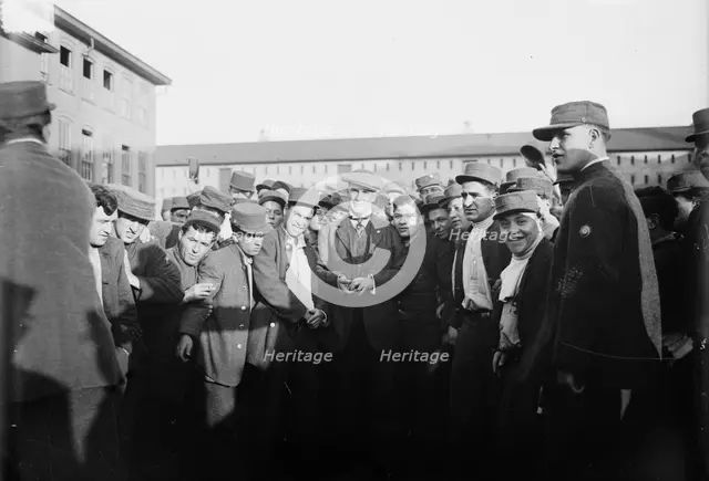 Warden Osborne & prisoners, between c1910 and c1915. Creator: Bain News Service.