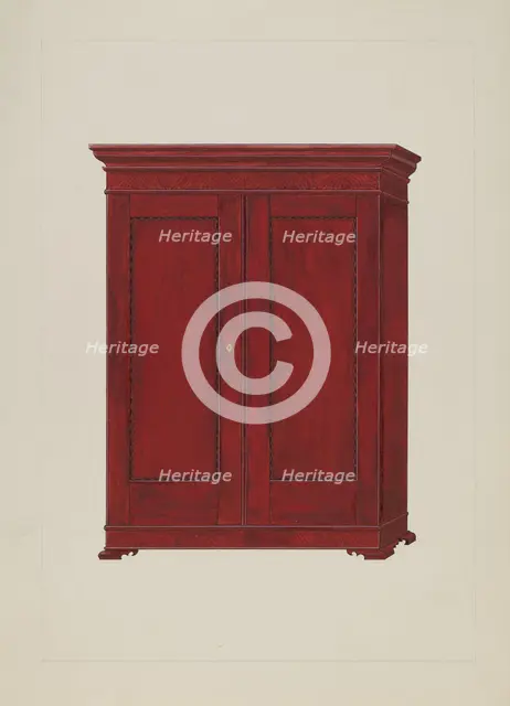 Wardrobe, c. 1937. Creator: George Fairbanks.